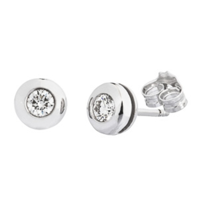 fehér arany gyémánt fülbevaló