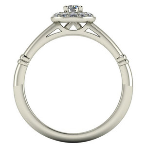 Klasszikus gyémánt eljegyzési gyűrű