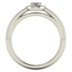 Egyszerű gyémánt szoliter gyűrű