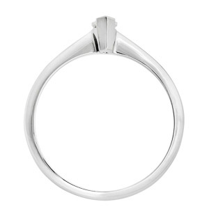 Eljegyzési gyűrű, marquise csiszolású gyémánttal