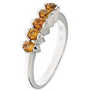 Sárga zafír köves gyűrű