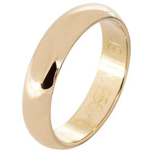 5 mm széles sárgaarany karikagyűrű pár