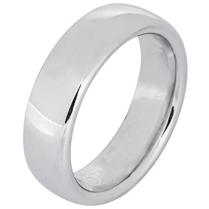 Fehérarany eljegyzési gyűrű pár - 6,5 mm széles