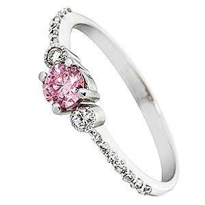 Rózsaszín gyémánt gyűrű
