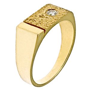 Szögletes sárga arany briliáns gyűrű