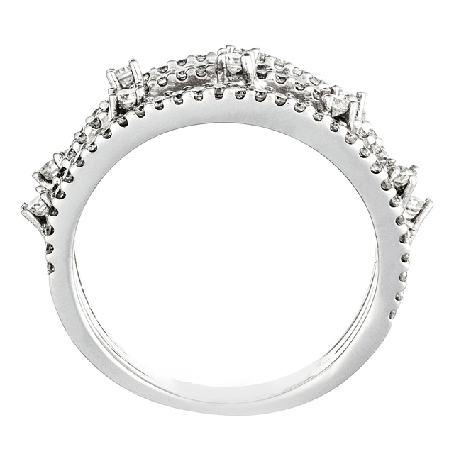 Extravagáns fehérarany gyűrű