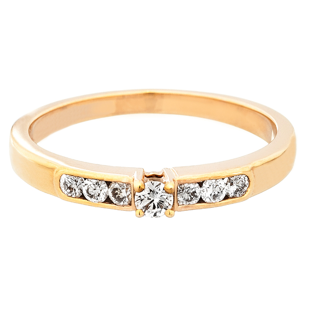 Rose arany eljegyzési gyűrű