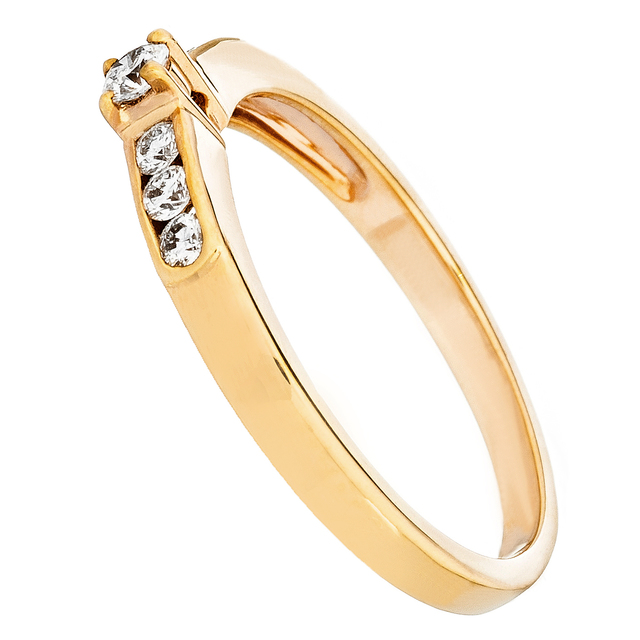 Rose arany eljegyzési gyűrű