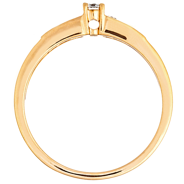 Rose arany eljegyzési gyűrű