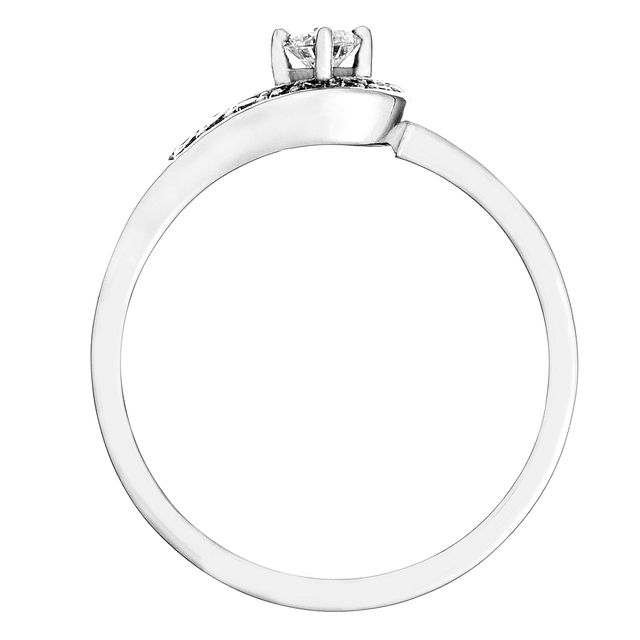Modern eljegyzési gyűrű, gyémánt kövekkel