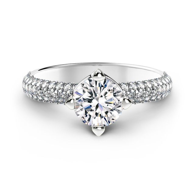 Forevermark Setting pave gyémánt gyűrű