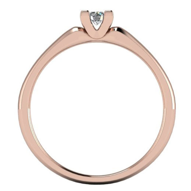 Rose arany gyémánt eljegyzési gyűrű