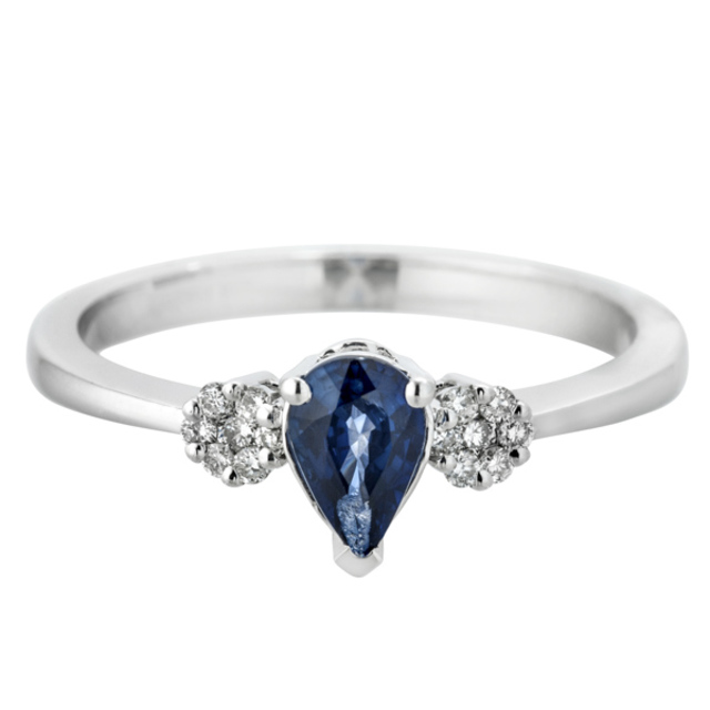 Kék zafír köves gyűrű