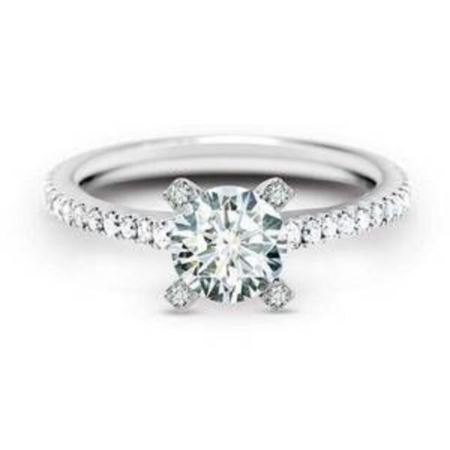 Forevermark Cornerstone Pave eljegyzési gyűrű