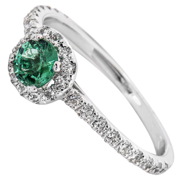 smaragd köves gyémánt eljegyzési gyűrű