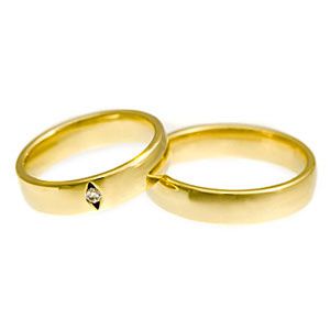 Különleges arany jegygyűrű pár