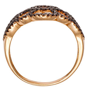Vörös arany briliáns gyűrű