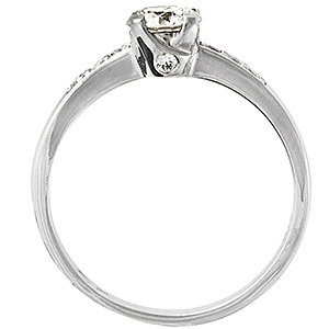 Különleges eljegyzési gyűrű gyémántokkal (11905)