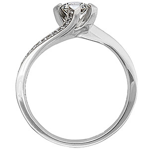 Modern gyémánt eljegyzési gyűrű